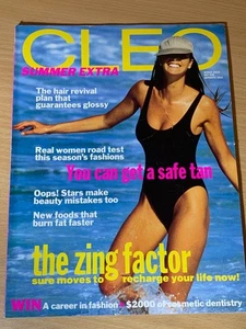 Revista extra vintage Cleo Summer Beauty Australia octubre 1991 Elle MacPherson - Imagen 1 de 4