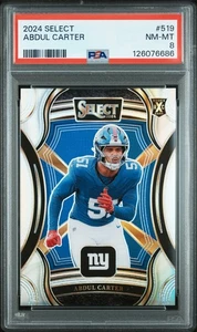 2024 Panini Select Abdul Carter #519 XRC PSA 8 - Picture 1 of 2