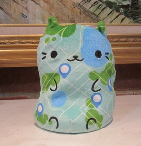 Cats Vs Pickles Beanbag Plush Series #301 Green and Blue Miso Kitty - No Tag - Picture 1 of 7