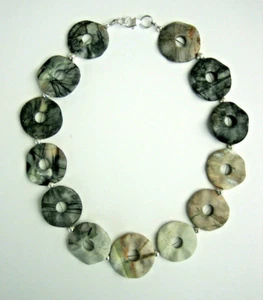 Cadena Mármol Picasso 42 cm Largo con Elementos de Diseño y Mosquetón Plata 925 - Imagen 1 de 6