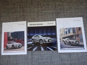 3x Lexus UX NX RX Prospekt Brochure 2015 2019 Francais Deutsch selten rare - Bild 1 von 3