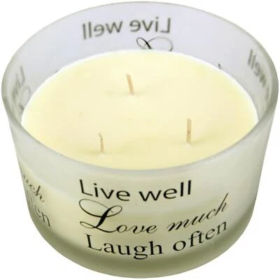 Scented candle in glass XXL - Ø10cm / Ø13cm - scented scented candles large candle up to 380 gr. - Image 1 of 4