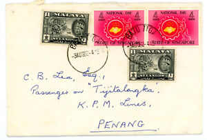 1962 Malaysia Selangor cover from Batu Tiga to Penang with Maatschappij cachet