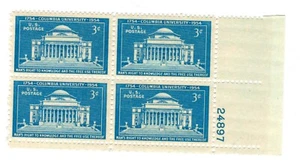 1954 US STAMP Scott #1029 4-Block 3c FVF MNH - Picture 1 of 1