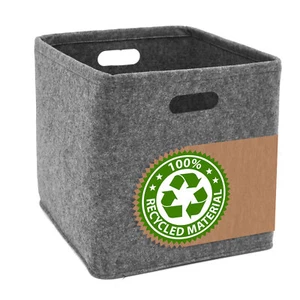Filz Aufbewahrungsbox 33x33x33 - Kompatibel mit IKEA Kallax - Regal Einsatz Box - Bild 1 von 9