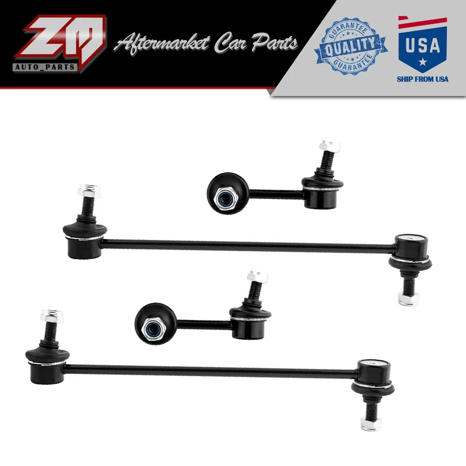 Kit de enlace de extremo de barra estabilizadora delantera y trasera para Jeep Compass 2007 2008 2009 Foto 1 de 4