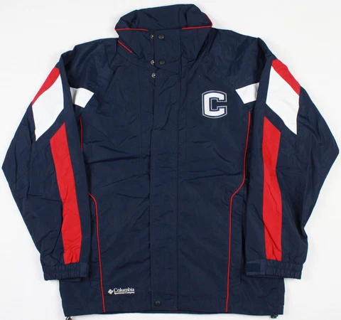 UCONN Huskies NCAA Columbia Core Full Zip Windbreaker Jacket Small/Medium Cover
