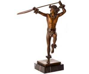 Kim Taylor Reese Ho'e Wa'a - Canoe Paddler - Bronze Hawaiian Male Hula Statue - Picture 1 of 1