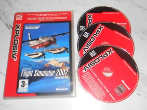 Microsoft FLIGHT SIMULATOR 2002 Base Game Pc Cd Rom XPL FS2002 MSFS FS 2002 (G) - Picture 1 of 1