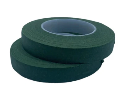 VERDE Lote de 2 Rollos de Marca FLORATAPE -Cinta Floral Tallo Envoltura Flores 1/2" de Ancho Foto 1 de 4