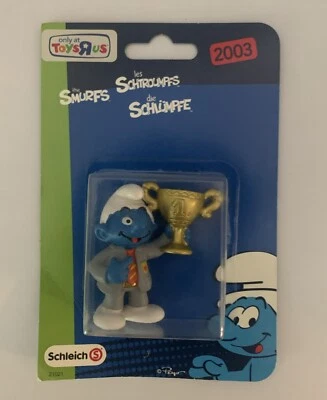 Figura de juguete coleccionable exclusiva de Toys R Us MANAGER SMURF “2003” Schleich NUEVO Foto 1 de 2