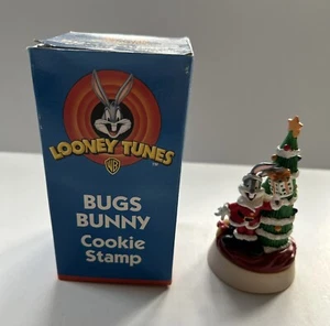 Looney Tunes Vintage Bugs Bunny Christmas Santa Cookie Stamp Warner Brothers - Picture 1 of 3