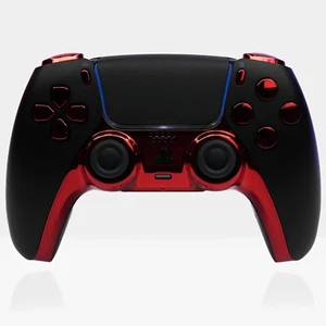 Bloodrite X9 Sony x Killscreen PS5 Controller Rot Chrom DualSense Mausklick - Bild 1 von 10