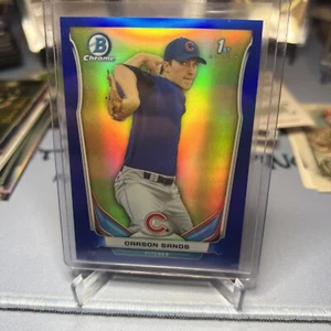 2014 Bowman Chrome Draft Blue Refractors Baseball Card #CDP78 Carson Sands /399 - Picture 1 of 2