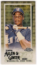 DARRYL STRAWBERRY 2020 Topps Allen and Ginter Chrome Mini Superfractor #1/1 METS