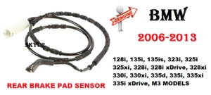 06-13 BMW 128i 135i 323i 325i 328i 330i 335i M3 Rear Brake Pads Sensor GENUINE - Picture 1 of 9
