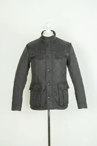 -Men's Barbour International Ariel Quilted Black Jacket Size M - Picture 1 of 11