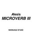 Alesis MICROVERB 3 Manuale Di Istruzioni In Italiano