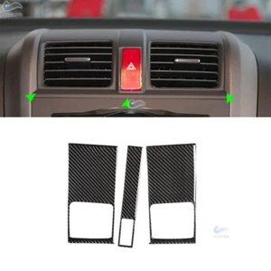 Real Carbon Fiber Console Air Conditioner Outlet Vent Cover for Honda CRV 07-11 - Picture 1 of 4