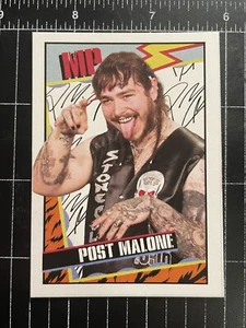 Carta collezionabile Post Malone personalizzata stile wrestling di MPRINTS - Foto 1 di 2