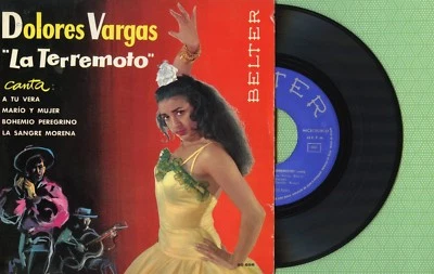 DOLORES VARGAS LA TERREMOTO / A Tu Vera / BELTER 50.856 Pres Spain 1962 EP VG+ - Image 1 of 4