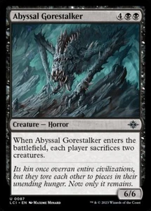 Abyssal Gorestalker (087) Las Cavernas Perdidas de Ixalan LCI MTG Magia - Imagen 1 de 1