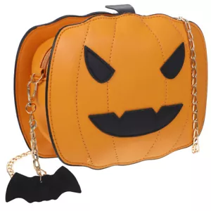 Halloween Pumpkin Handbag Shoulder Crossbody Bag Purses Bags Portable Portable - Picture 1 of 9