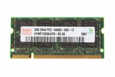 Hynix 2GB 2 GB PC2-6400 200pin 1.8V CL6 DDR2 800MHZ SODIMM Laptop Memory RAM - Image 1 of 4