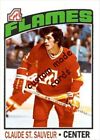 Carte de hockey sur mesure style OPC 1976-77 Atlanta Flames Claude St.Sauveur