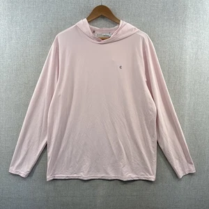 Criquet Performance Sport Hoodie Men’s Large Pink Sun Pullover Stretch Outdoor - Picture 1 of 14