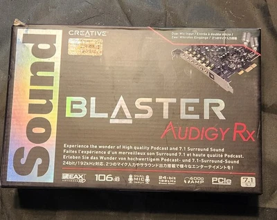 Creative Sound Blaster Audigy Rx Model SB1550 Dual Mic Input PCIe 24 Bit - Image 1 of 2