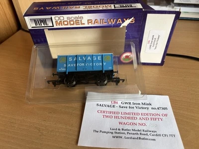 DAPOL OO, LB4 ,GWR Iron Mink SALVAGE ,SAVE FOR VICTORY 47305, MINT UNUSED WAGON - Image 1 of 4