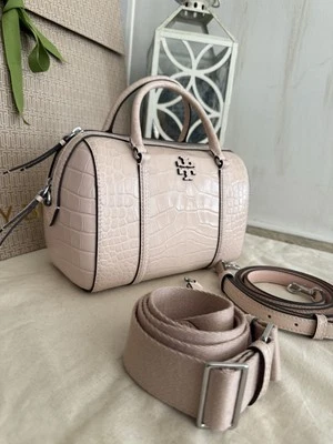 NUEVO CON ETIQUETAS 598!+ BOLSO TORY BURCH THEA ROSA ARCILLA EN RELIEVE Foto 1 de 4