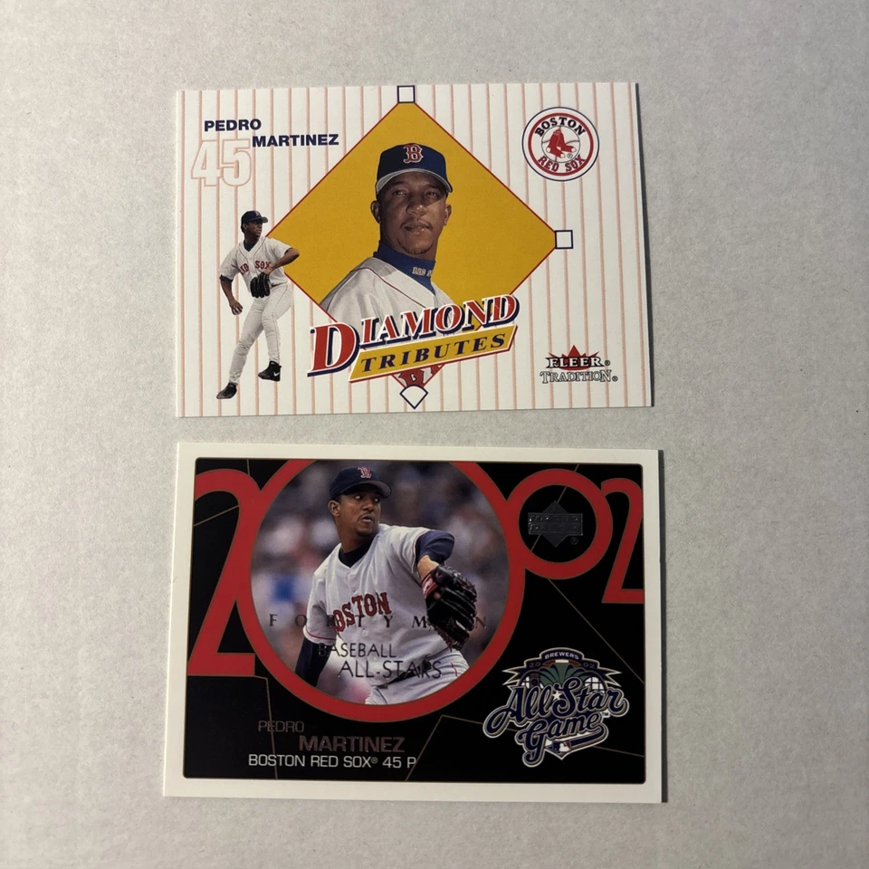 2003 Upper Deck 40 Man - Baseball All-Stars Pedro Martinez #774 and  2001 fleer - Image 1 of 1