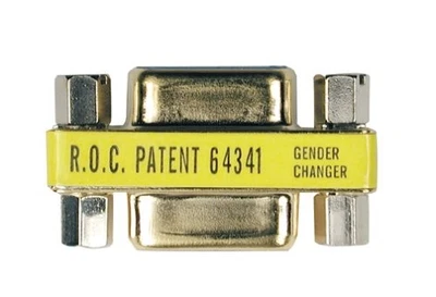 Tripp Lite Comapct Gold DB9 Gender Changer Adapter Connector DB9 M/M (P152-000) - Image 1 of 2