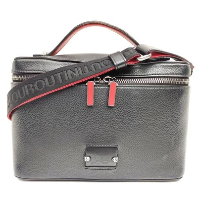 NO TARIFF Christian Louboutin Hand Bag Black Leather 2290742 - Image 1 of 4