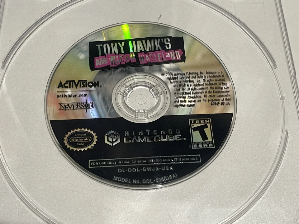 Tony Hawk's American Wasteland Nintendo GameCube 2005, disco solo probado funcionando Foto 1 de 1