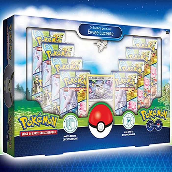 Pokémon GO Collezione Premium  Eevee Lucente Carte da Gioco - 80 Carte