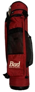 Vintage Budweiser Datrek 6 Way Red Cart Golf Bag Embroidered Logos - Picture 1 of 5
