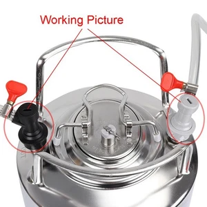 1PC Beer Keg Connector Ball Lock Liquid / Gas Connectors 1/4'' for Ball Lock WG - Afbeelding 1 van 13