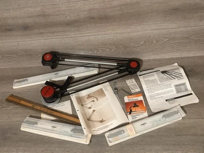 VEMCO 3500 Mechanical Drafting Machine Arm Length 18” w/ 2x  12" & 1x 18" Rulers - Image 1 of 4