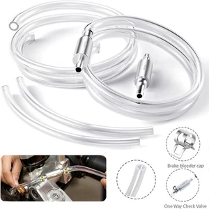 Brake Bleeder Hose - One Way Check Valve Tube Bleeding Tool Kit for CarMotorcyle - Foto 1 di 20