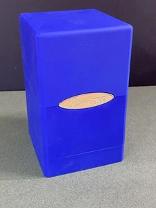 Ultra PRO Hi Gloss Satin Tower Deck Box Trading Cards Holder Dice Tray too Blue - Bild 1 von 2