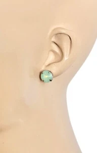5/8” Drop Pacific Opal Collection Crystals Post Earrings Signed By Sorrelli - Picture 1 of 3