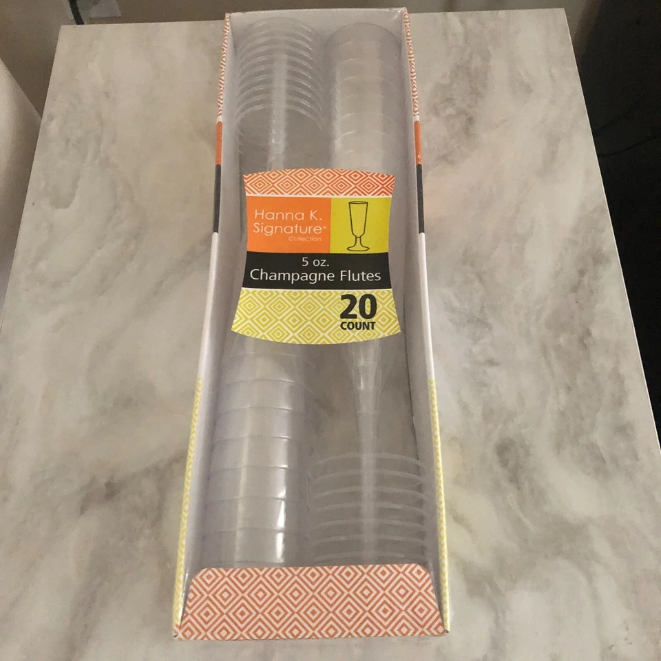 Hanna K. Signature Collection 5 oz. Flautas de champán de plástico 20 unidades - NUEVAS Foto 1 de 4