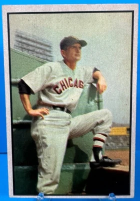 1953 BOWMAN COLOR BASEBALL CARD Paul Richards #39 BV $50 EX-EXMT RANGE NP  61824 - Image 1 of 2