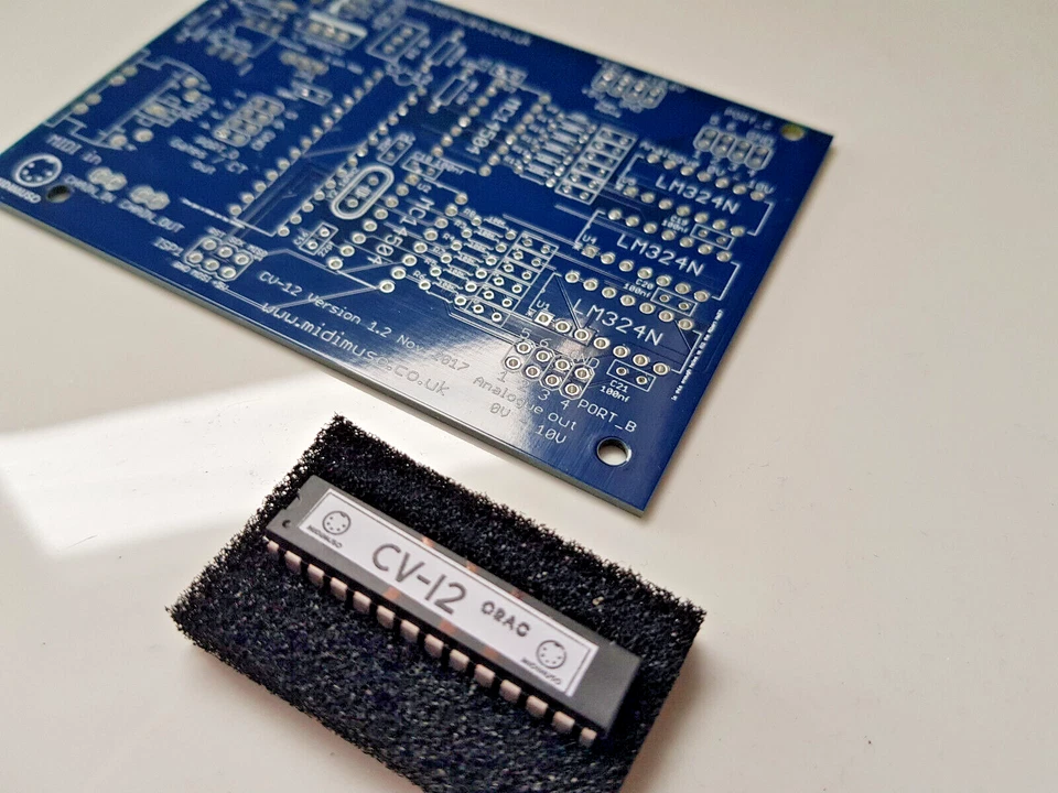 MIDI CV converter IC and PCB Midimuso CV-12  Kit POLYPHONIC  Moog 1V / Oct - Image 1 of 4
