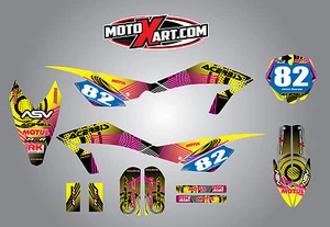 Husqvarna CR 65 / 2012 - 2016 Full  Custom Graphic  Kit - NEON - Sticker kit - Picture 1 of 1