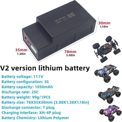 MJX 3S battery for hyper go series trucks  and buggies - Image 1 of 4