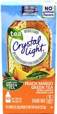 30 10-Packet Boxes Crystal Light Peach Mango Green Tea On The Go Drink Mix